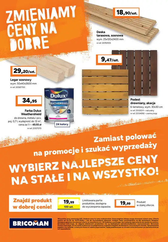 Bricoman - gazetka promocyjna Gazetka od poniedziałku 22.06 do niedzieli 19.07 - strona 14