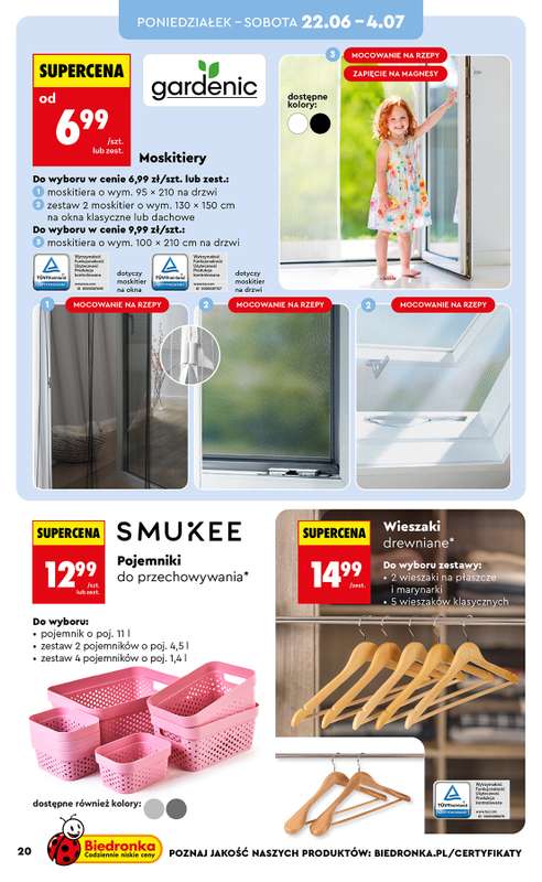 Biedronka - gazetka promocyjna Hity i inspiracje, od 20.06 od soboty 20.06 do środy 08.07 - strona 22