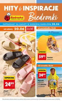 Biedronka - gazetka promocyjna Hity i inspiracje, od 20.06 od soboty 20.06 do środy 08.07
