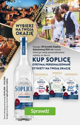 Biedronka - gazetka promocyjna Soplica - kup w Biedronce od poniedziałku 22.06 do niedzieli 05.07