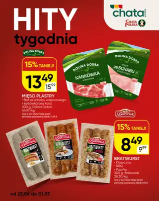 Chata Polska - gazetka promocyjna Hity Tygodnia 25.06-1.07  do środy 01.07 - strona 2