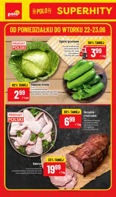 POLOmarket - gazetka promocyjna Super hity od poniedziałku 22.06 do wtorku 23.06