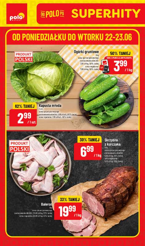 POLOmarket - gazetka promocyjna Super hity od poniedziałku 22.06 do wtorku 23.06