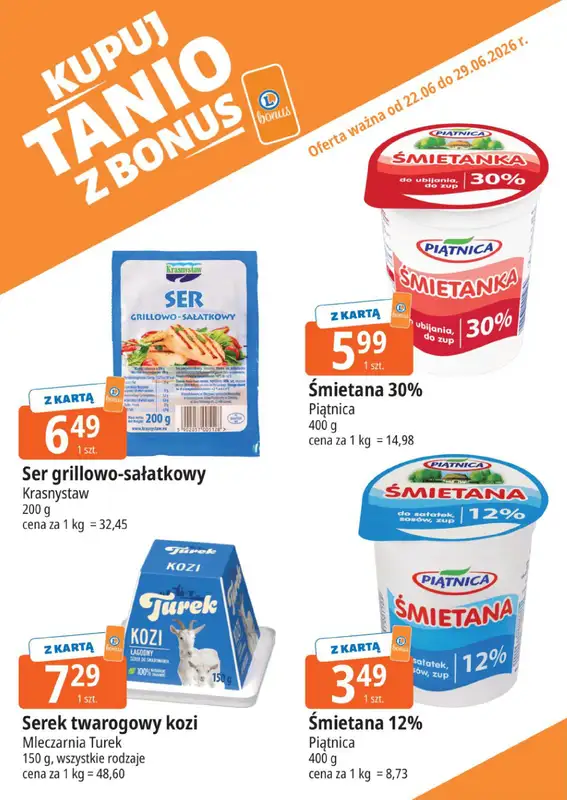 Leclerc - gazetka promocyjna Kupuj tanio z bonus od poniedziałku 22.06 do poniedziałku 29.06 - strona 5