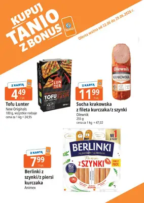 Leclerc - gazetka promocyjna Kupuj tanio z bonus od poniedziałku 22.06 do poniedziałku 29.06 - strona 9