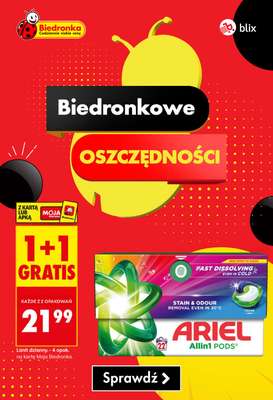Biedronka - gazetka promocyjna Biedronkowe oszczędności od poniedziałku 22.06 do środy 24.06
