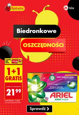 Biedronka - gazetka promocyjna Biedronkowe oszczędności od poniedziałku 22.06 do środy 24.06