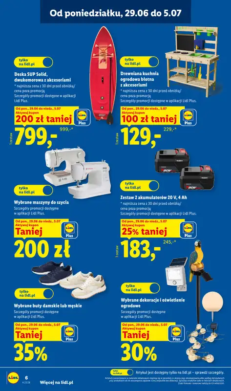 Lidl - gazetka promocyjna Katalog od poniedziałku 29.06 do soboty 04.07 - strona 6