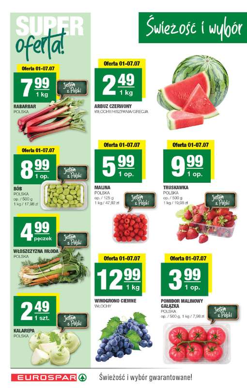 SPAR - gazetka promocyjna Gazetka Eurospar od środy 01.07 do niedzieli 12.07 - strona 2