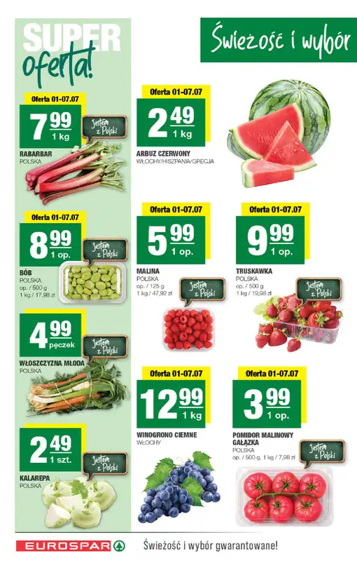SPAR - gazetka promocyjna Gazetka Eurospar od środy 01.07 do niedzieli 12.07 - strona 2