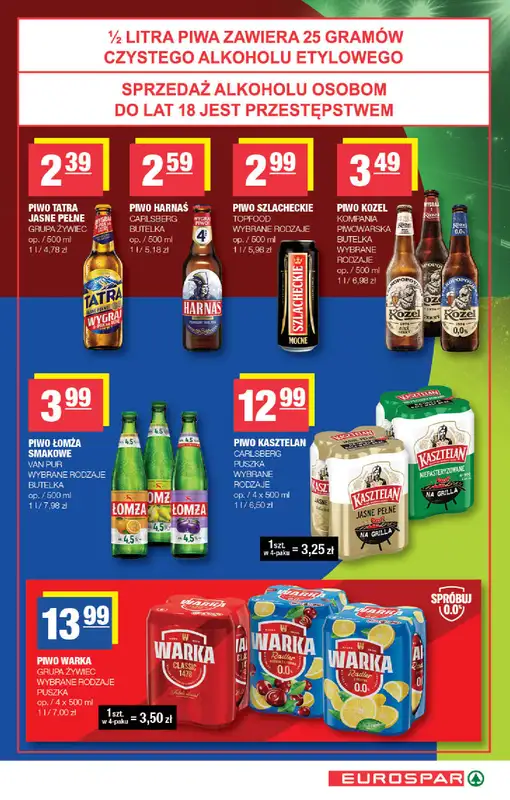 SPAR - gazetka promocyjna Gazetka Eurospar od środy 01.07 do niedzieli 12.07 - strona 13