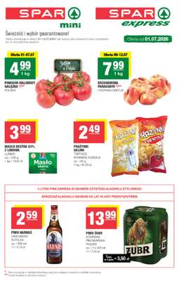 SPAR - gazetka promocyjna Gazetka Spar Mini od środy 01.07 do niedzieli 12.07