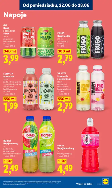 Lidl - gazetka promocyjna Oferta od poniedziałku od poniedziałku 22.06 do środy 24.06 - strona 73