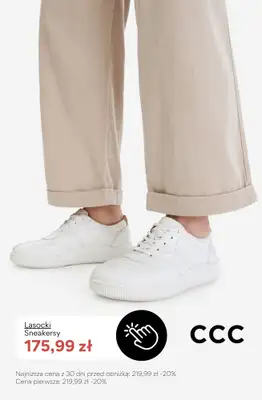 CCC - gazetka promocyjna PROMOCJE na BIAŁE SNEAKERSY damskie od poniedziałku 22.06  - strona 7