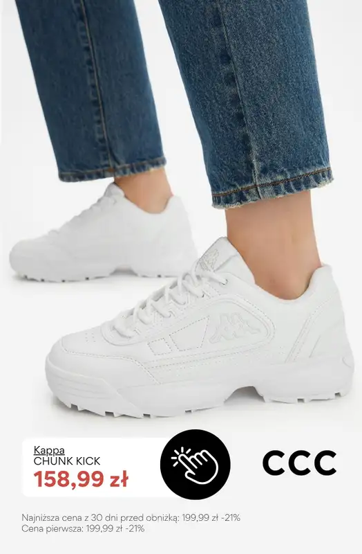 CCC - gazetka promocyjna PROMOCJE na BIAŁE SNEAKERSY damskie od poniedziałku 22.06  - strona 4