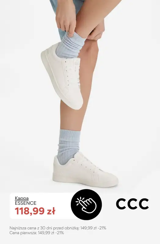 CCC - gazetka promocyjna PROMOCJE na BIAŁE SNEAKERSY damskie od poniedziałku 22.06  - strona 3