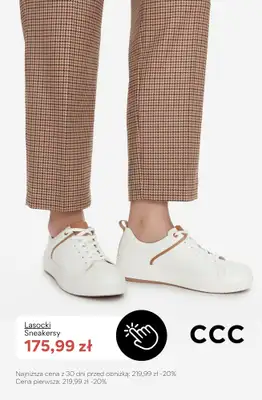 CCC - gazetka promocyjna PROMOCJE na BIAŁE SNEAKERSY damskie od poniedziałku 22.06  - strona 8