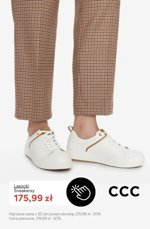CCC - gazetka promocyjna PROMOCJE na BIAŁE SNEAKERSY damskie od poniedziałku 22.06  - strona 8