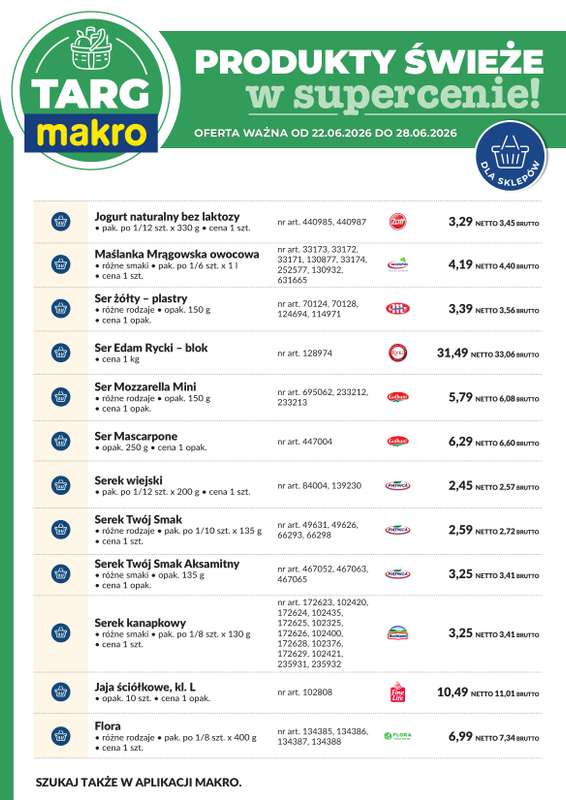 Makro - gazetka promocyjna Targ MAKRO - oferta świeża w super cenach! od poniedziałku 22.06 do niedzieli 28.06 - strona 8