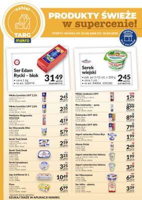 Makro - gazetka promocyjna Targ MAKRO - oferta świeża w super cenach! od poniedziałku 22.06 do niedzieli 28.06