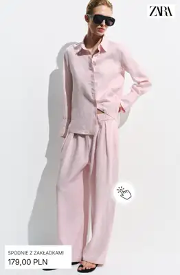 Zara - gazetka promocyjna Len na upalne dni od poniedziałku 22.06  - strona 8