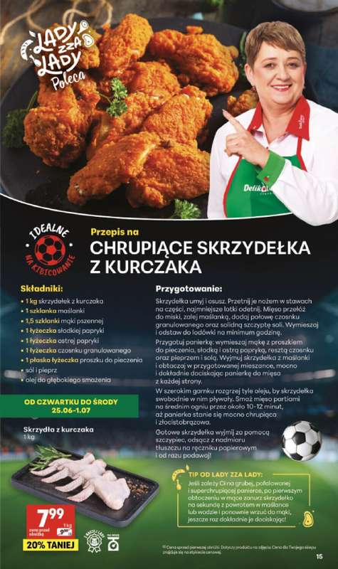 Delikatesy Centrum - gazetka promocyjna Gazetka  do środy 01.07 - strona 15