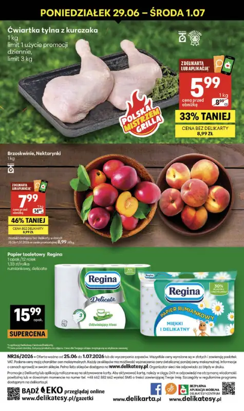Delikatesy Centrum - gazetka promocyjna Gazetka  do środy 01.07 - strona 40