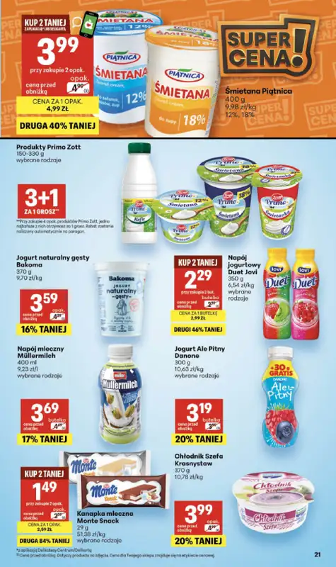 Delikatesy Centrum - gazetka promocyjna Gazetka  do środy 01.07 - strona 21