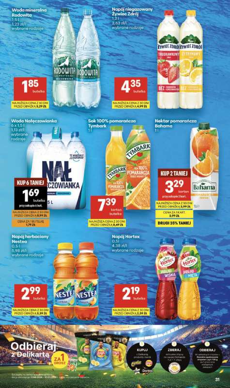 Delikatesy Centrum - gazetka promocyjna Gazetka  do środy 01.07 - strona 31