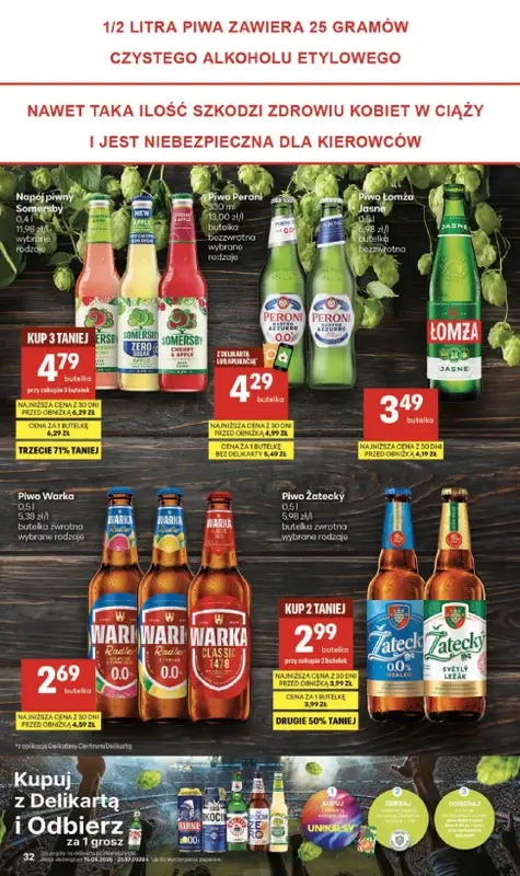 Delikatesy Centrum - gazetka promocyjna Gazetka  do środy 01.07 - strona 32