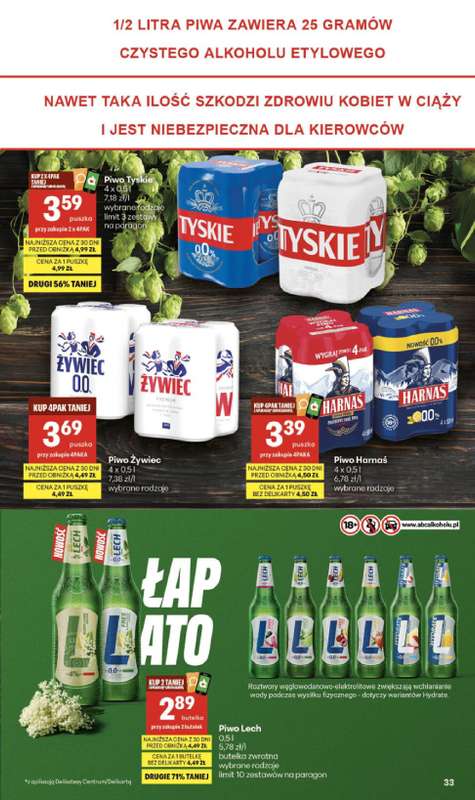 Delikatesy Centrum - gazetka promocyjna Gazetka  do środy 01.07 - strona 33