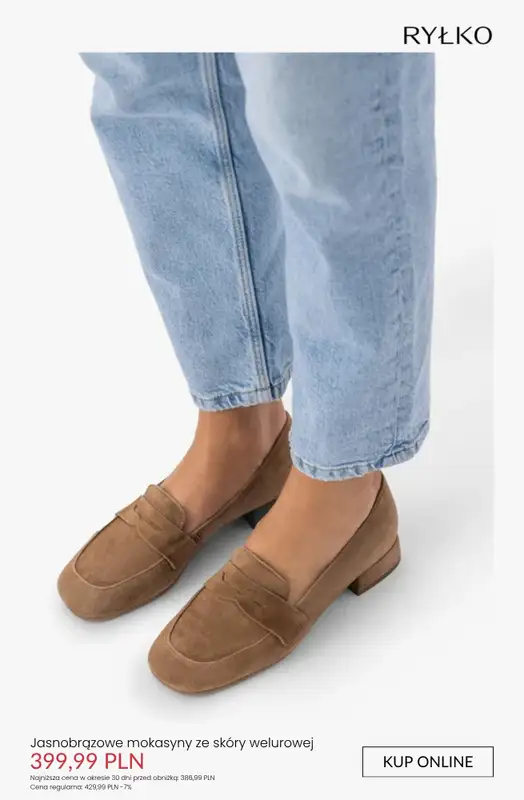 Ryłko - gazetka promocyjna Promocje na damskie mokasyny od poniedziałku 22.06  - strona 5