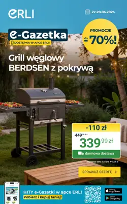 ERLI - gazetka promocyjna Letnie okazje Erli! od poniedziałku 22.06 do niedzieli 28.06