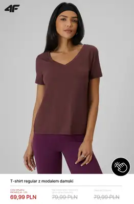 4F - gazetka promocyjna Damskie T-shirty od 39,99 zł od poniedziałku 22.06  - strona 8