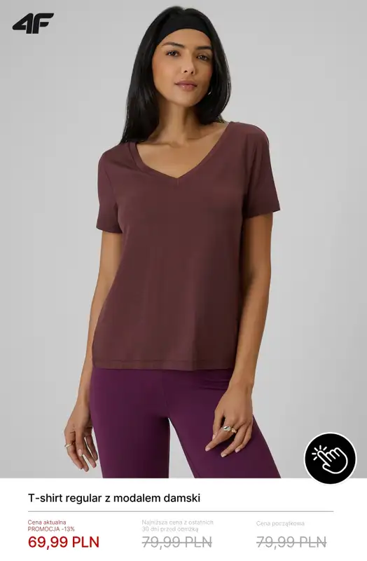 4F - gazetka promocyjna Damskie T-shirty od 39,99 zł od poniedziałku 22.06  - strona 8