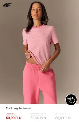 4F - gazetka promocyjna Damskie T-shirty od 39,99 zł od poniedziałku 22.06  - strona 4