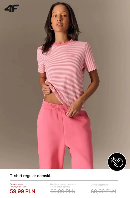 4F - gazetka promocyjna Damskie T-shirty od 39,99 zł od poniedziałku 22.06  - strona 4