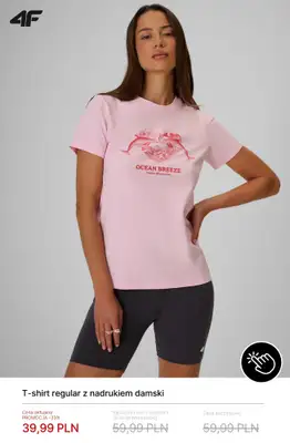 4F - gazetka promocyjna Damskie T-shirty od 39,99 zł od poniedziałku 22.06  - strona 9