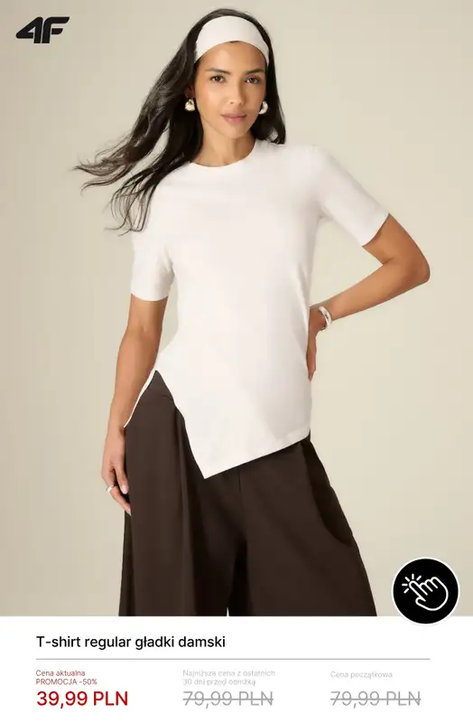 4F - gazetka promocyjna Damskie T-shirty od 39,99 zł od poniedziałku 22.06  - strona 2