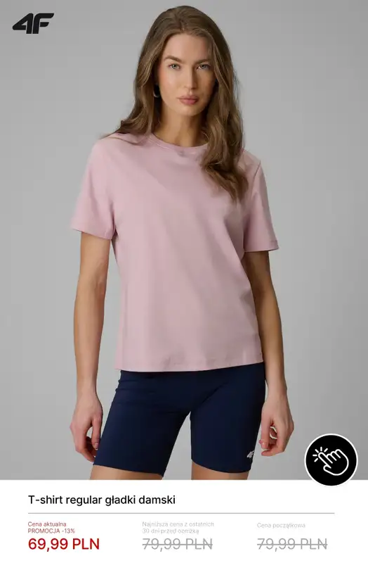 4F - gazetka promocyjna Damskie T-shirty od 39,99 zł od poniedziałku 22.06  - strona 10