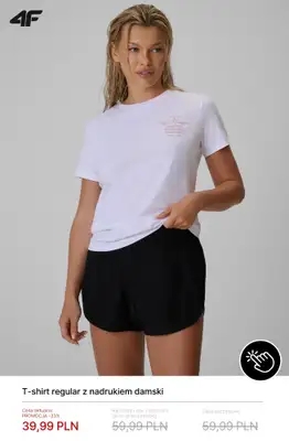 4F - gazetka promocyjna Damskie T-shirty od 39,99 zł od poniedziałku 22.06  - strona 5