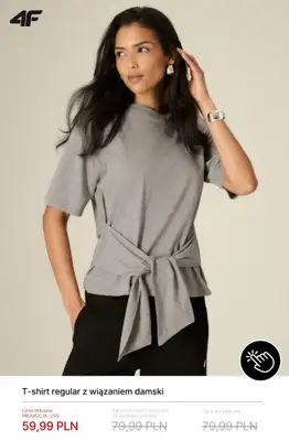 4F - gazetka promocyjna Damskie T-shirty od 39,99 zł od poniedziałku 22.06  - strona 6