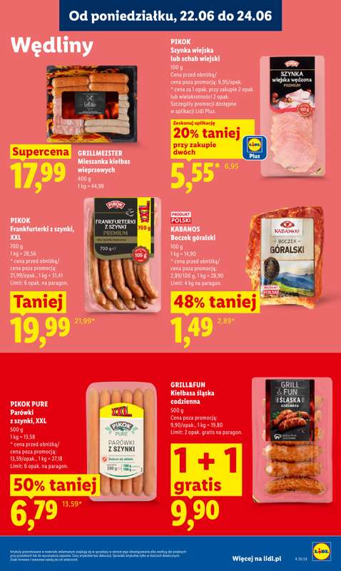 Lidl - gazetka promocyjna Oferta od poniedziałku od poniedziałku 22.06 do środy 24.06 - strona 61