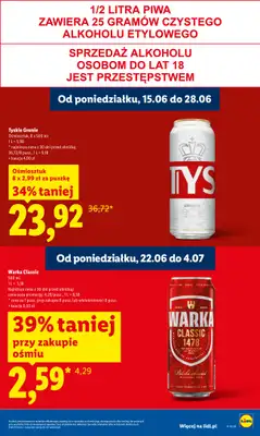 Lidl - gazetka promocyjna Oferta od poniedziałku od poniedziałku 22.06 do środy 24.06 - strona 15