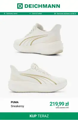 Deichmann - gazetka promocyjna Białe sneakersy damskie od poniedziałku 22.06  - strona 8