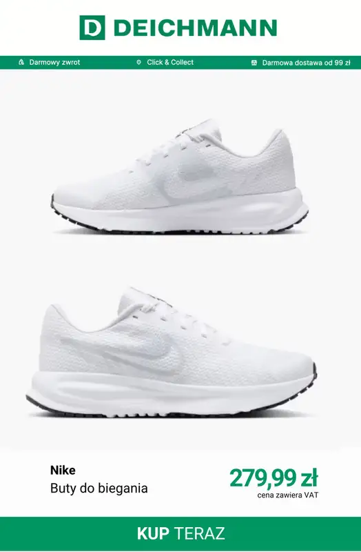 Deichmann - gazetka promocyjna Białe sneakersy damskie od poniedziałku 22.06  - strona 6