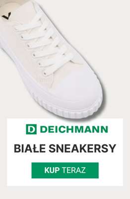 Deichmann - gazetka promocyjna Białe sneakersy damskie od poniedziałku 22.06 