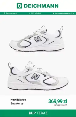 Deichmann - gazetka promocyjna Białe sneakersy damskie od poniedziałku 22.06  - strona 7