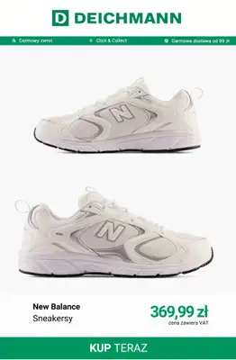 Deichmann - gazetka promocyjna Białe sneakersy damskie od poniedziałku 22.06  - strona 4