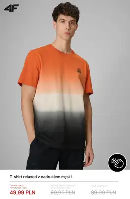 4F - gazetka promocyjna Męskie T-shirty od 39,99 zł od poniedziałku 22.06  - strona 9